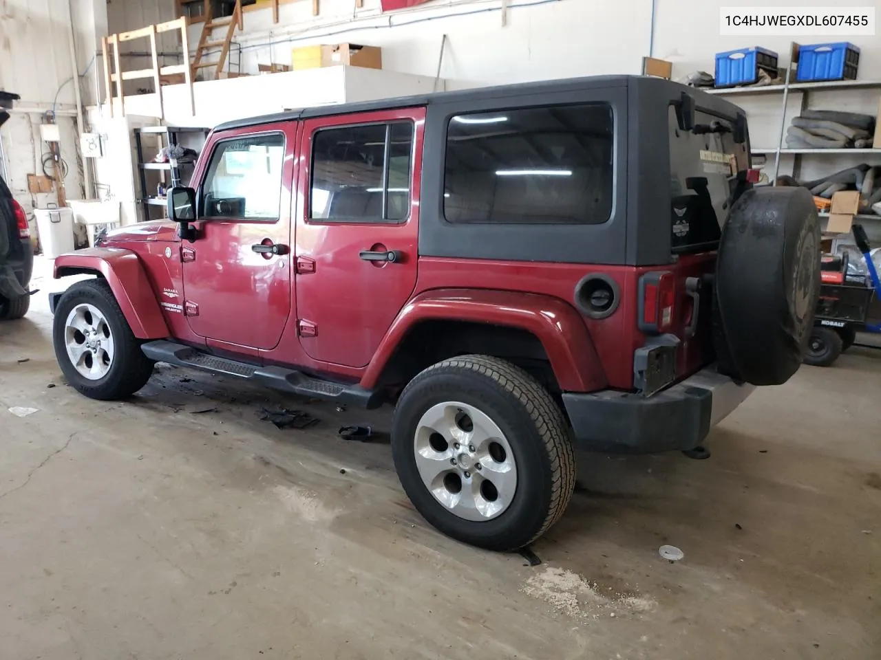 2013 Jeep Wrangler Unlimited Sahara VIN: 1C4HJWEGXDL607455 Lot: 70004854