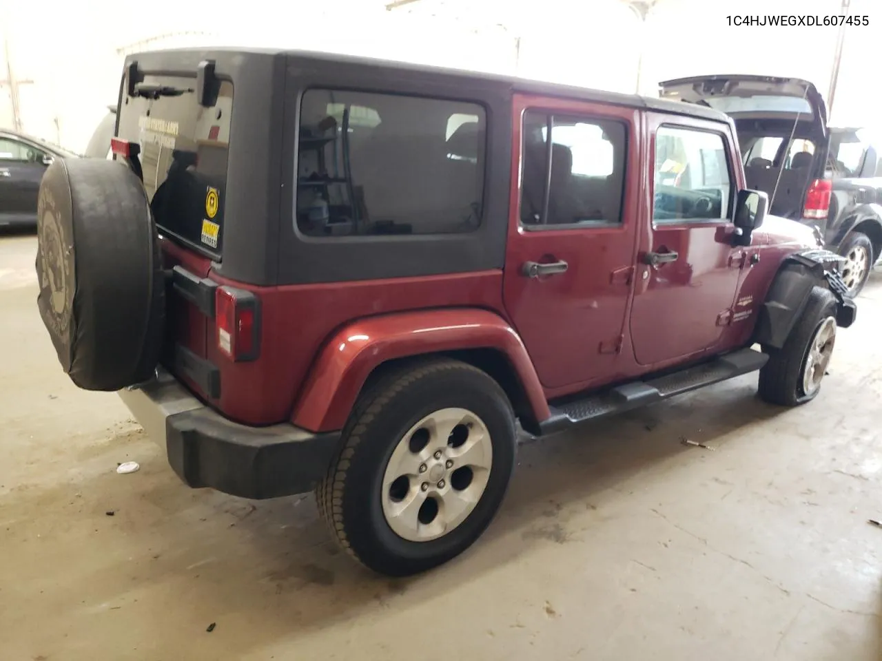 2013 Jeep Wrangler Unlimited Sahara VIN: 1C4HJWEGXDL607455 Lot: 70004854