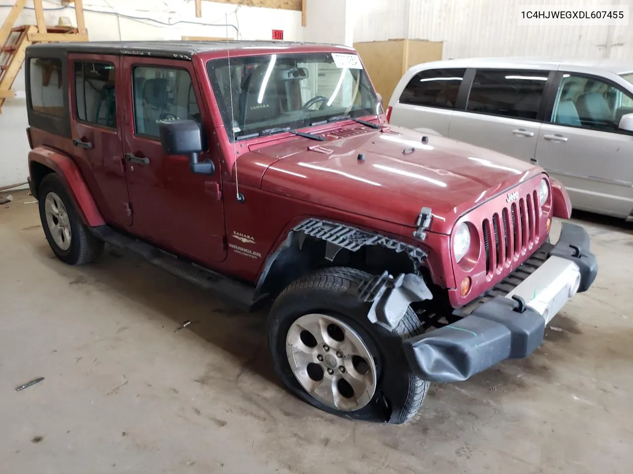 2013 Jeep Wrangler Unlimited Sahara VIN: 1C4HJWEGXDL607455 Lot: 70004854