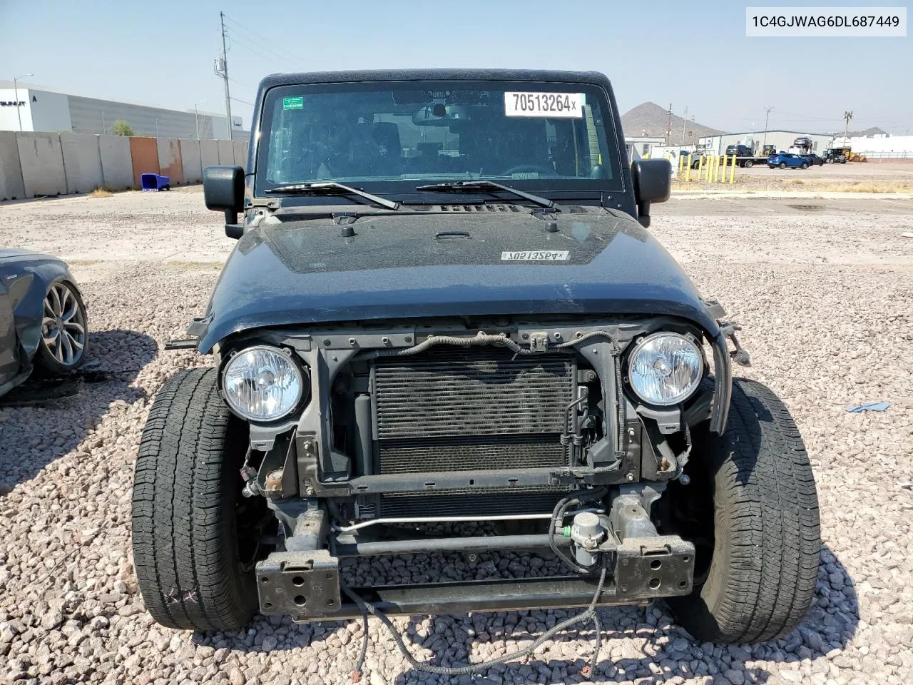 2013 Jeep Wrangler Sport VIN: 1C4GJWAG6DL687449 Lot: 70513264