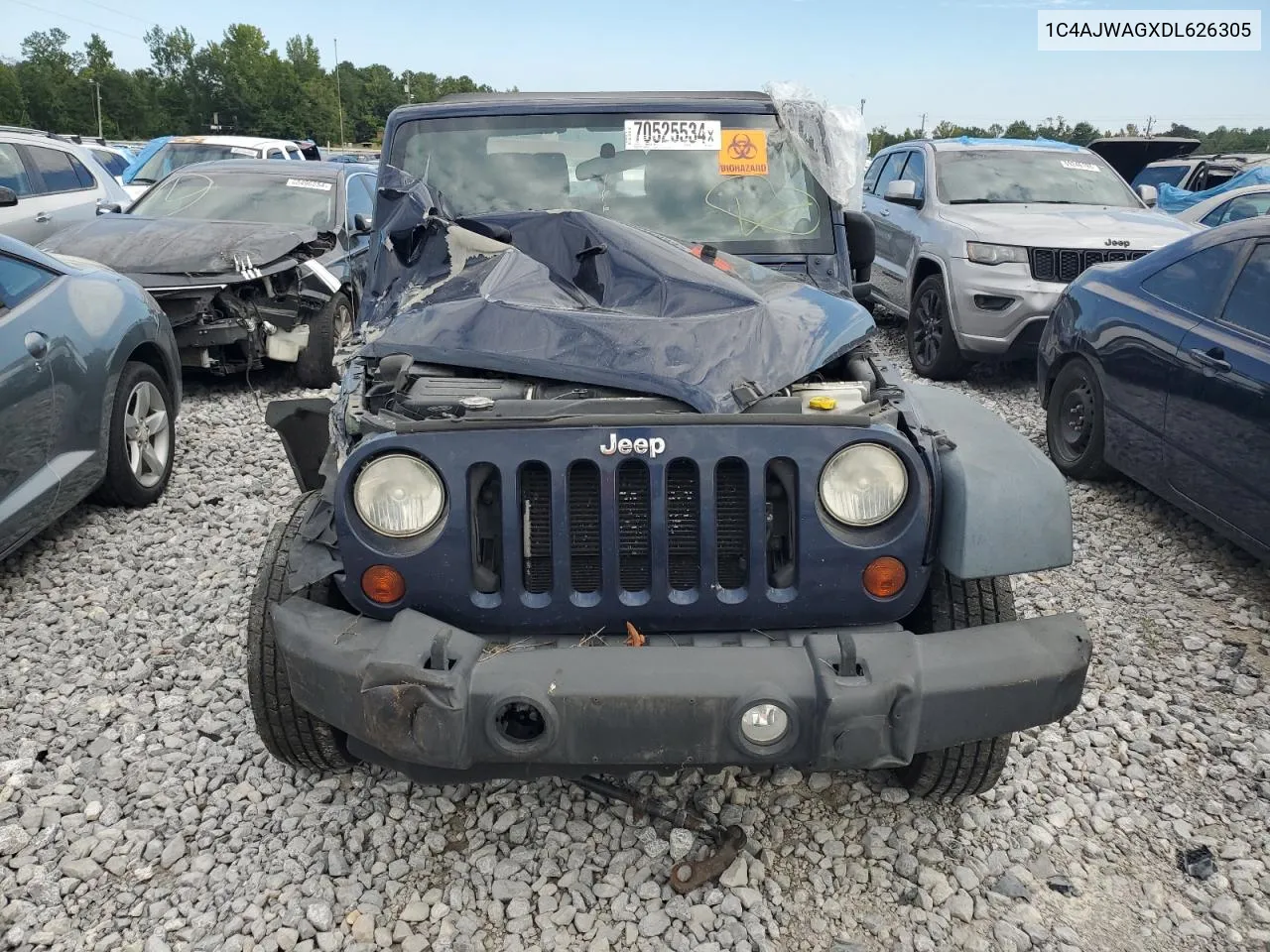 2013 Jeep Wrangler Sport VIN: 1C4AJWAGXDL626305 Lot: 70525534