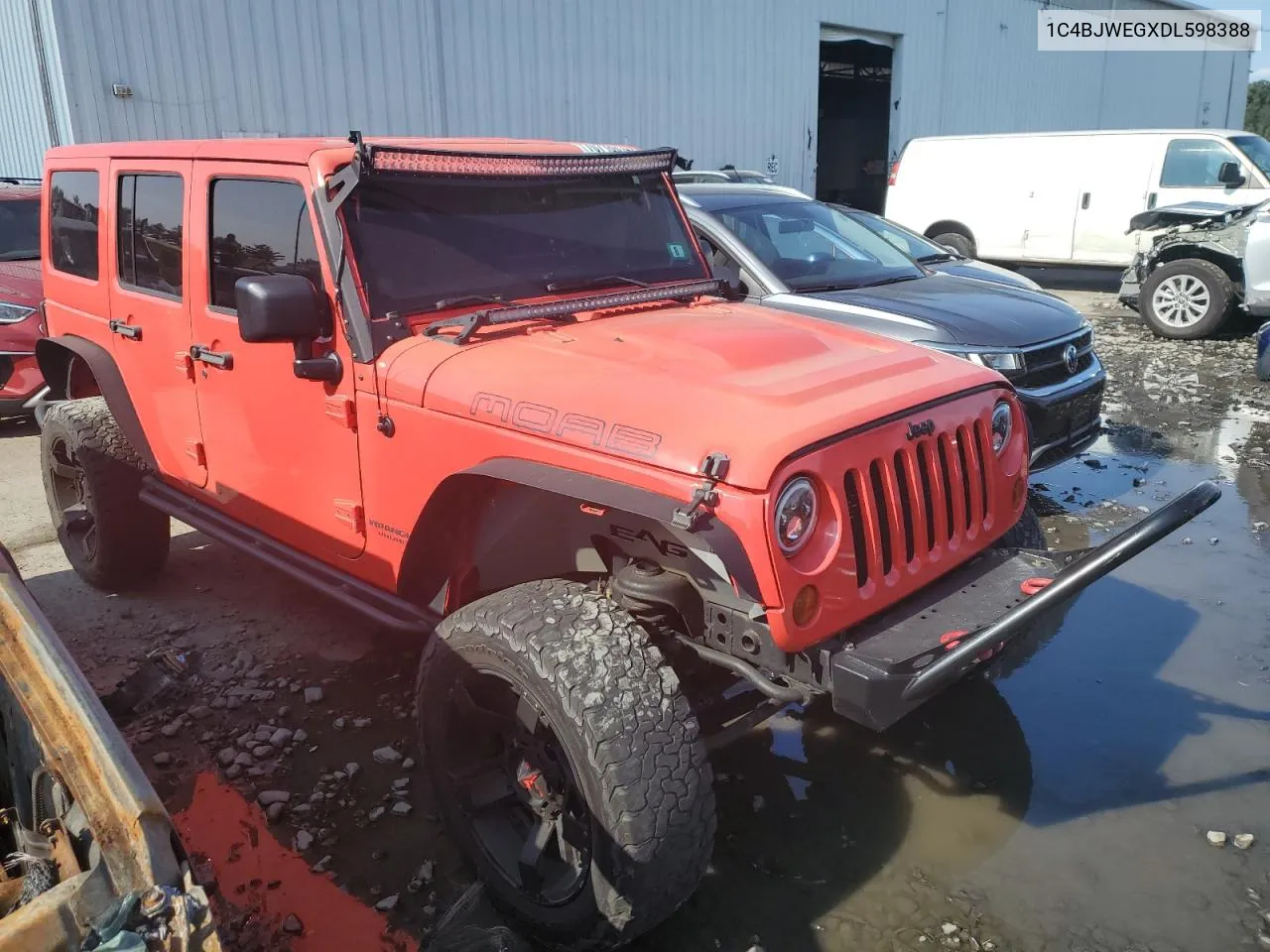 2013 Jeep Wrangler Unlimited Sahara VIN: 1C4BJWEGXDL598388 Lot: 70716614