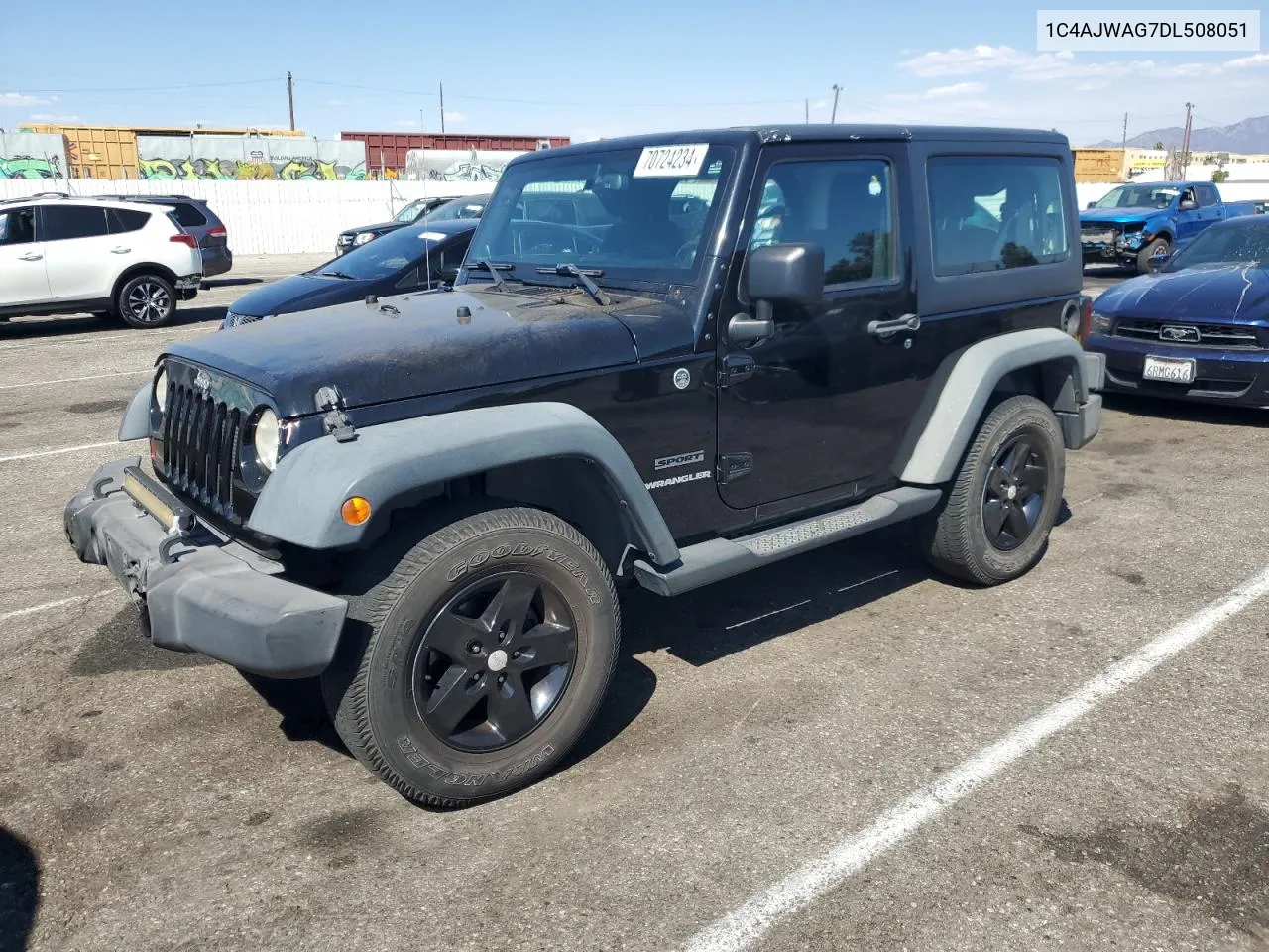 2013 Jeep Wrangler Sport VIN: 1C4AJWAG7DL508051 Lot: 70724234