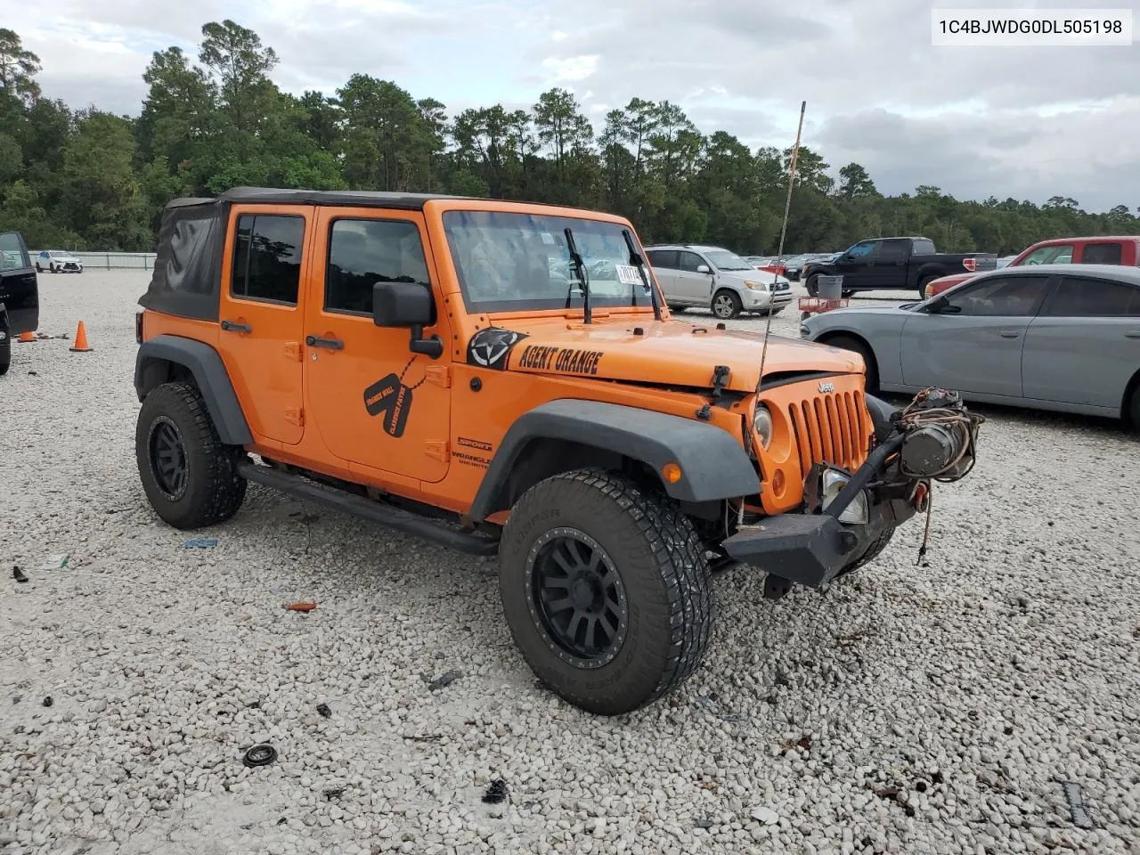 2013 Jeep Wrangler Unlimited Sport VIN: 1C4BJWDG0DL505198 Lot: 70774904