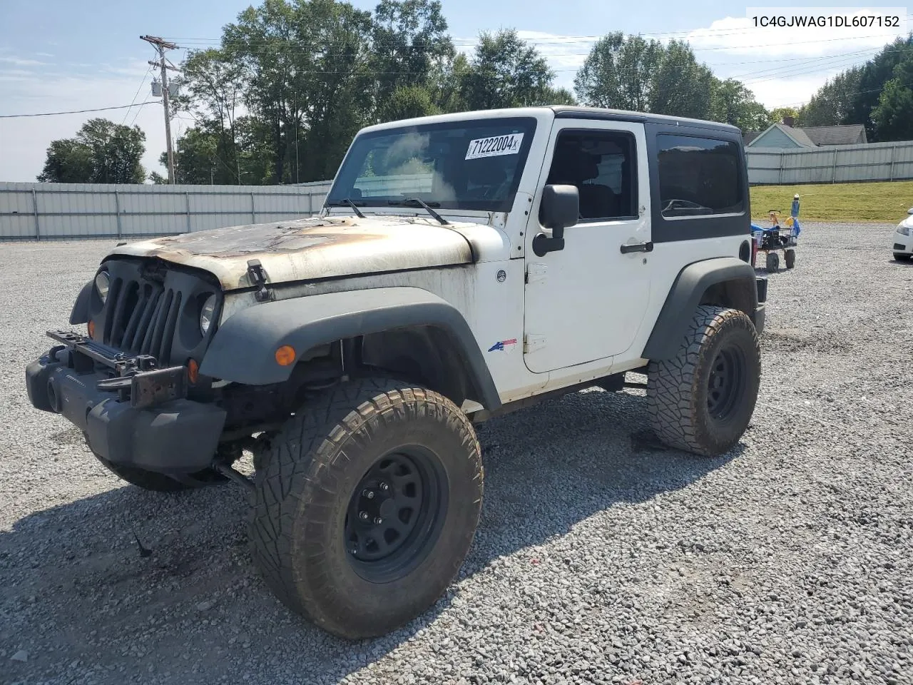 2013 Jeep Wrangler Sport VIN: 1C4GJWAG1DL607152 Lot: 71222004