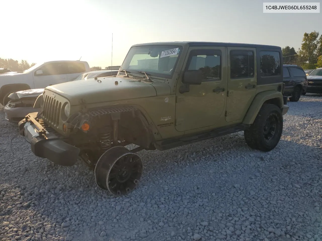 1C4BJWEG6DL655248 2013 Jeep Wrangler Unlimited Sahara