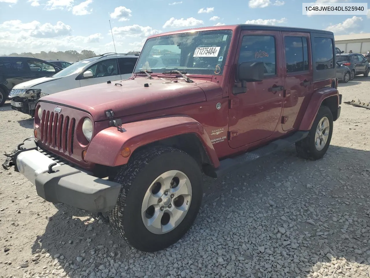 1C4BJWEG4DL525940 2013 Jeep Wrangler Unlimited Sahara