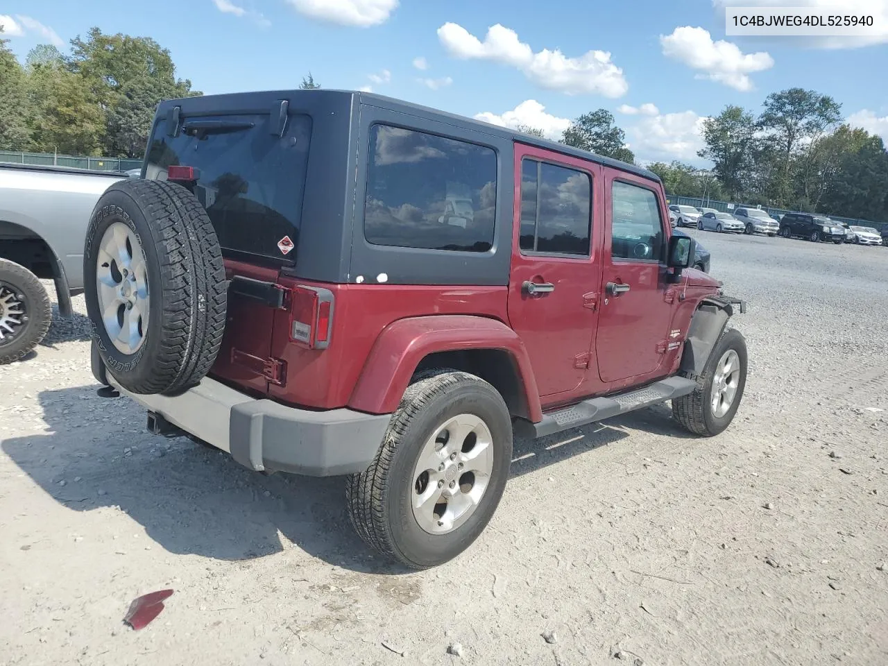 2013 Jeep Wrangler Unlimited Sahara VIN: 1C4BJWEG4DL525940 Lot: 71275484