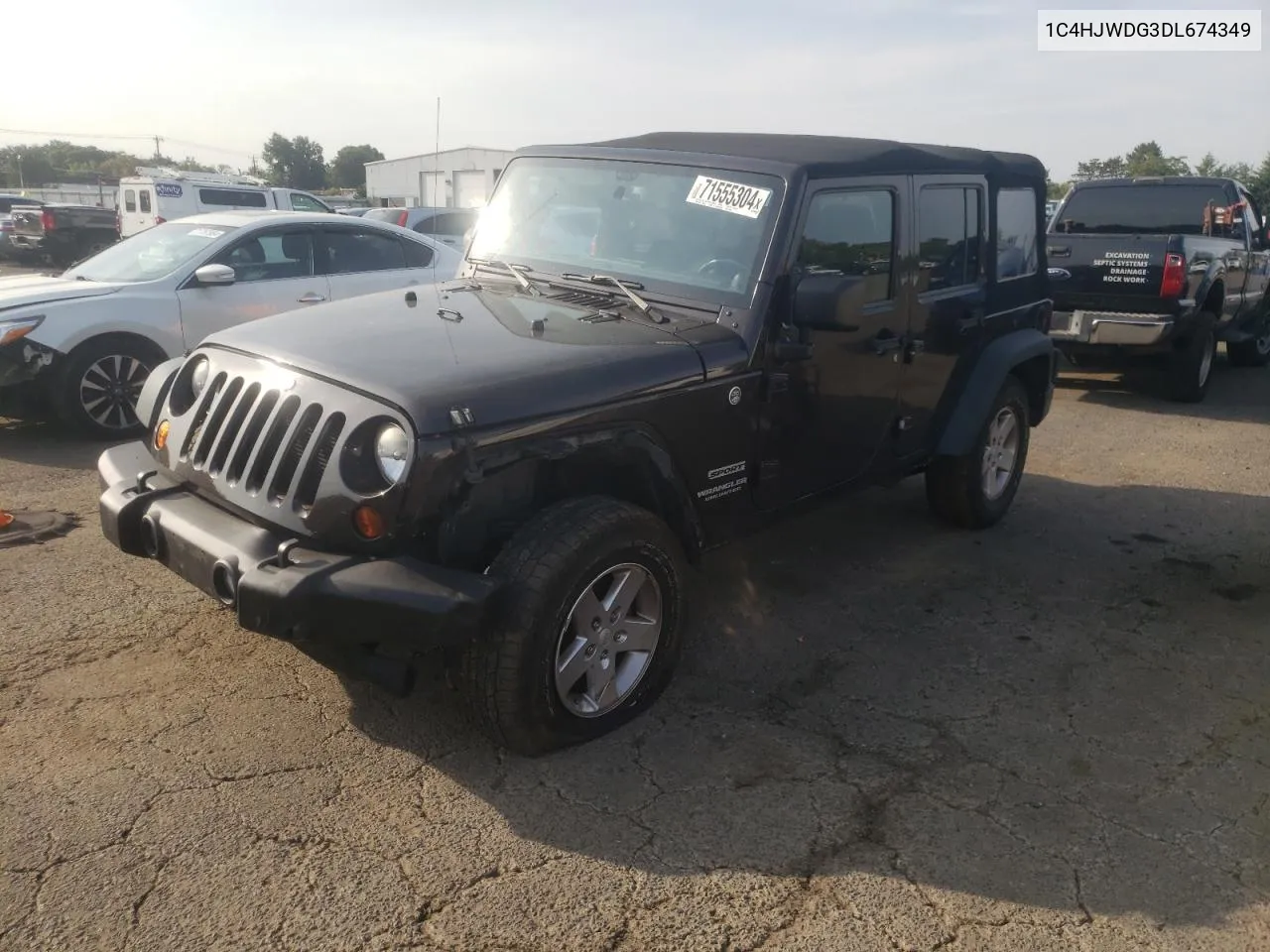 2013 Jeep Wrangler Unlimited Sport VIN: 1C4HJWDG3DL674349 Lot: 71555304