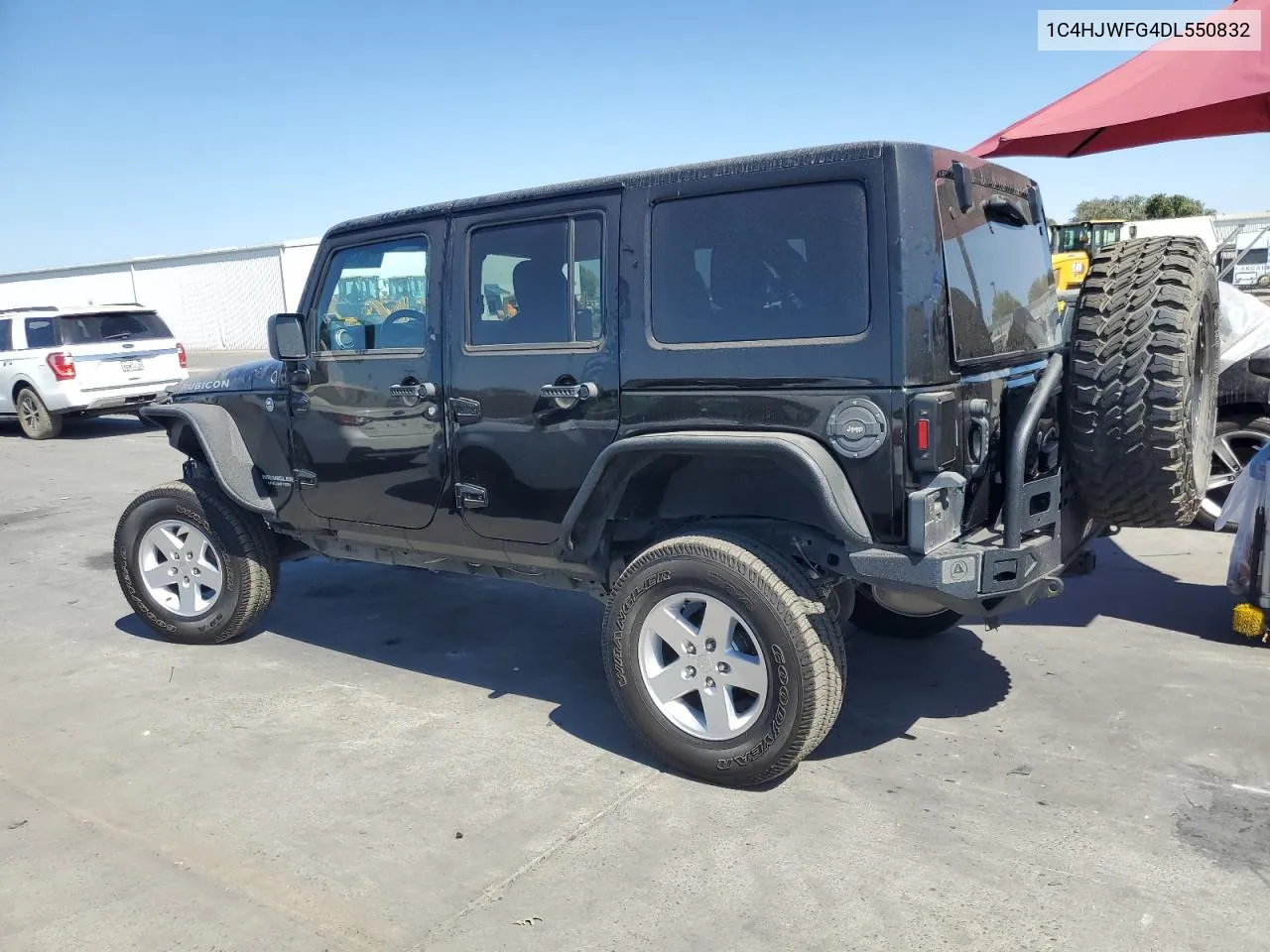 2013 Jeep Wrangler Unlimited Rubicon VIN: 1C4HJWFG4DL550832 Lot: 71633684