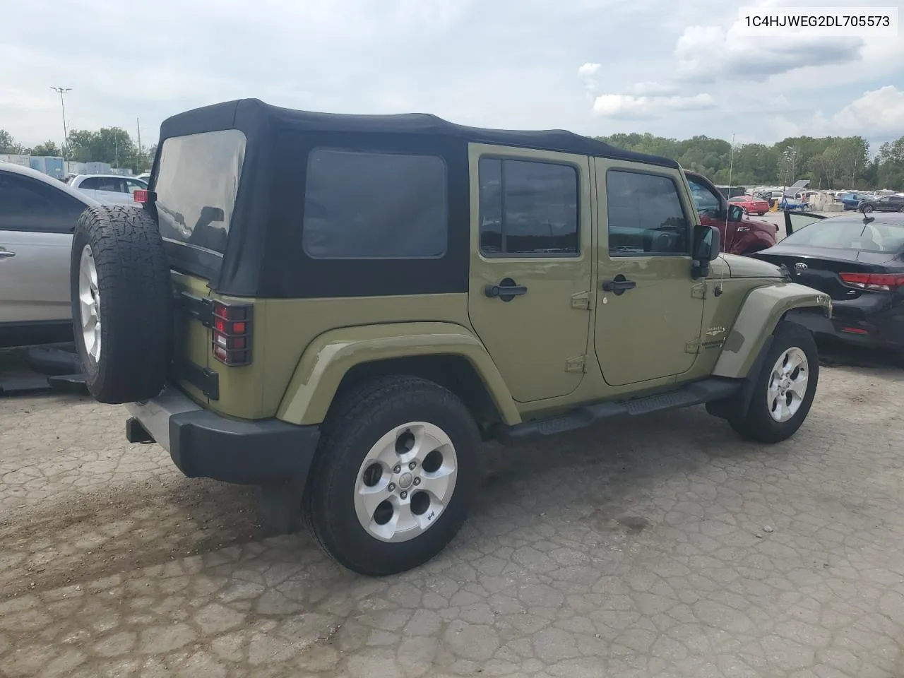 2013 Jeep Wrangler Unlimited Sahara VIN: 1C4HJWEG2DL705573 Lot: 71658414