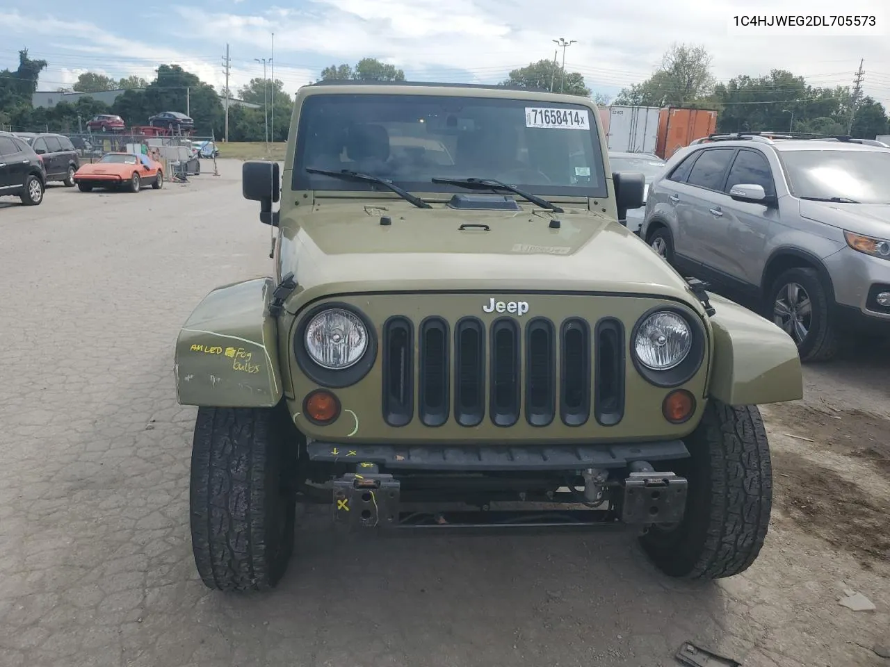 2013 Jeep Wrangler Unlimited Sahara VIN: 1C4HJWEG2DL705573 Lot: 71658414