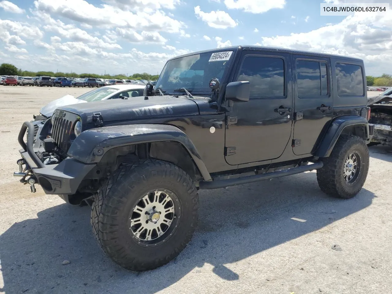 1C4BJWDG6DL632764 2013 Jeep Wrangler Unlimited Sport