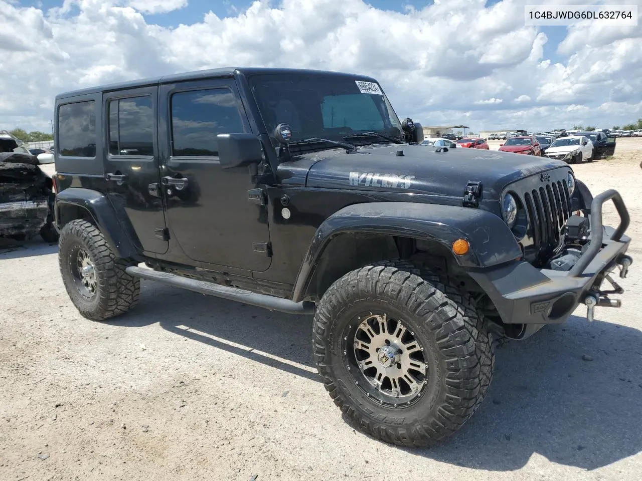 2013 Jeep Wrangler Unlimited Sport VIN: 1C4BJWDG6DL632764 Lot: 71663814