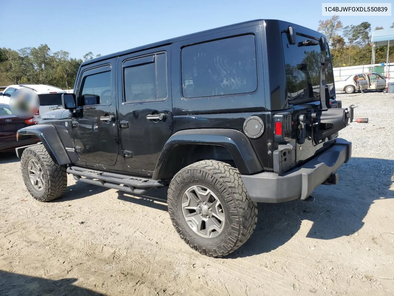 2013 Jeep Wrangler Unlimited Rubicon VIN: 1C4BJWFGXDL550839 Lot: 71778804