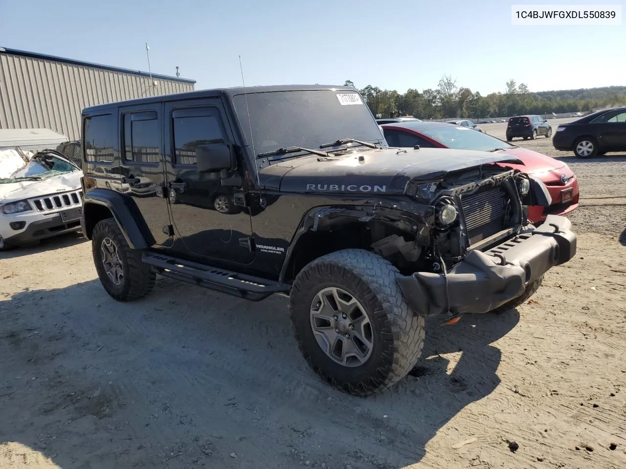 2013 Jeep Wrangler Unlimited Rubicon VIN: 1C4BJWFGXDL550839 Lot: 71778804