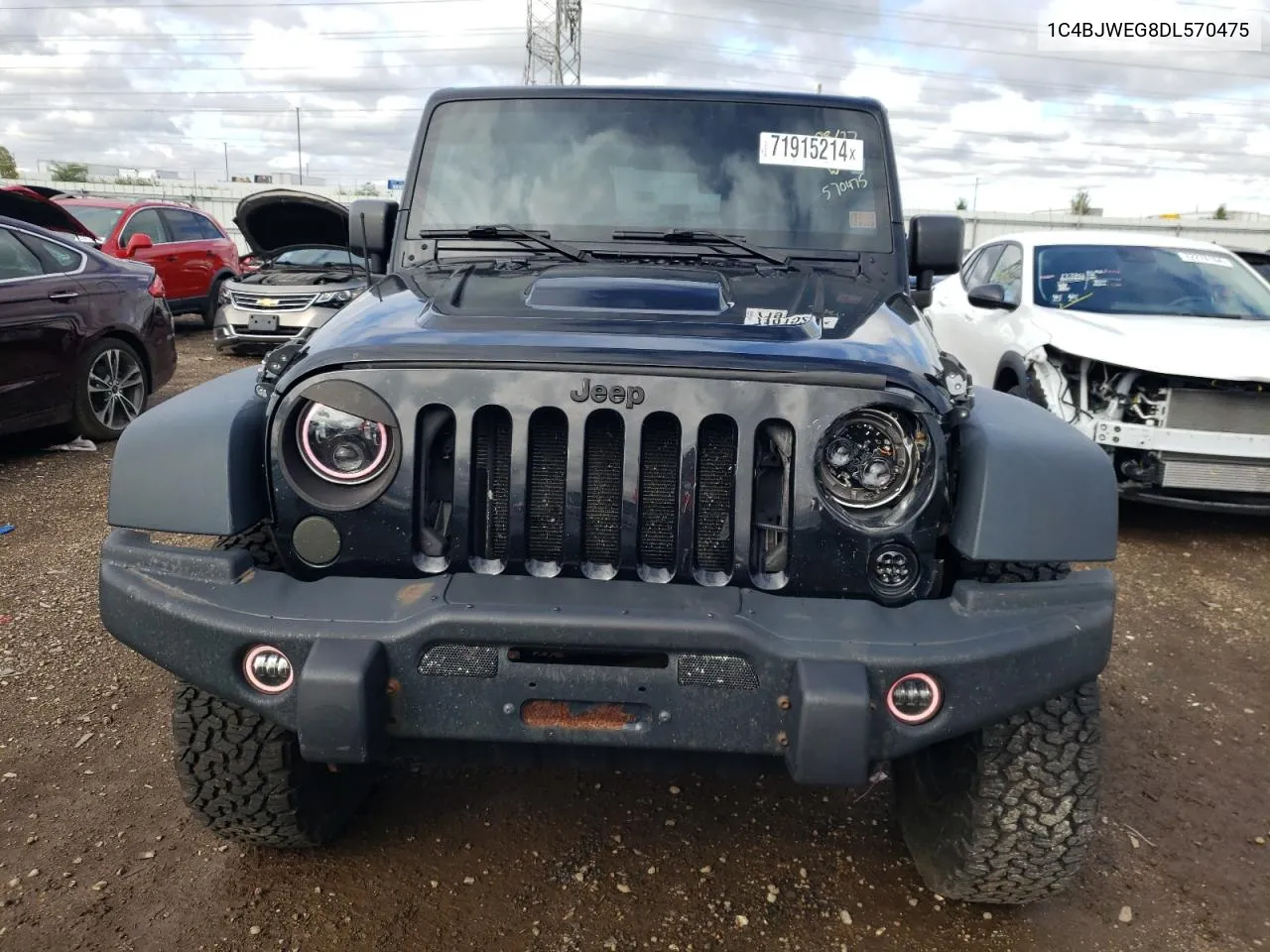 2013 Jeep Wrangler Unlimited Sahara VIN: 1C4BJWEG8DL570475 Lot: 71915214