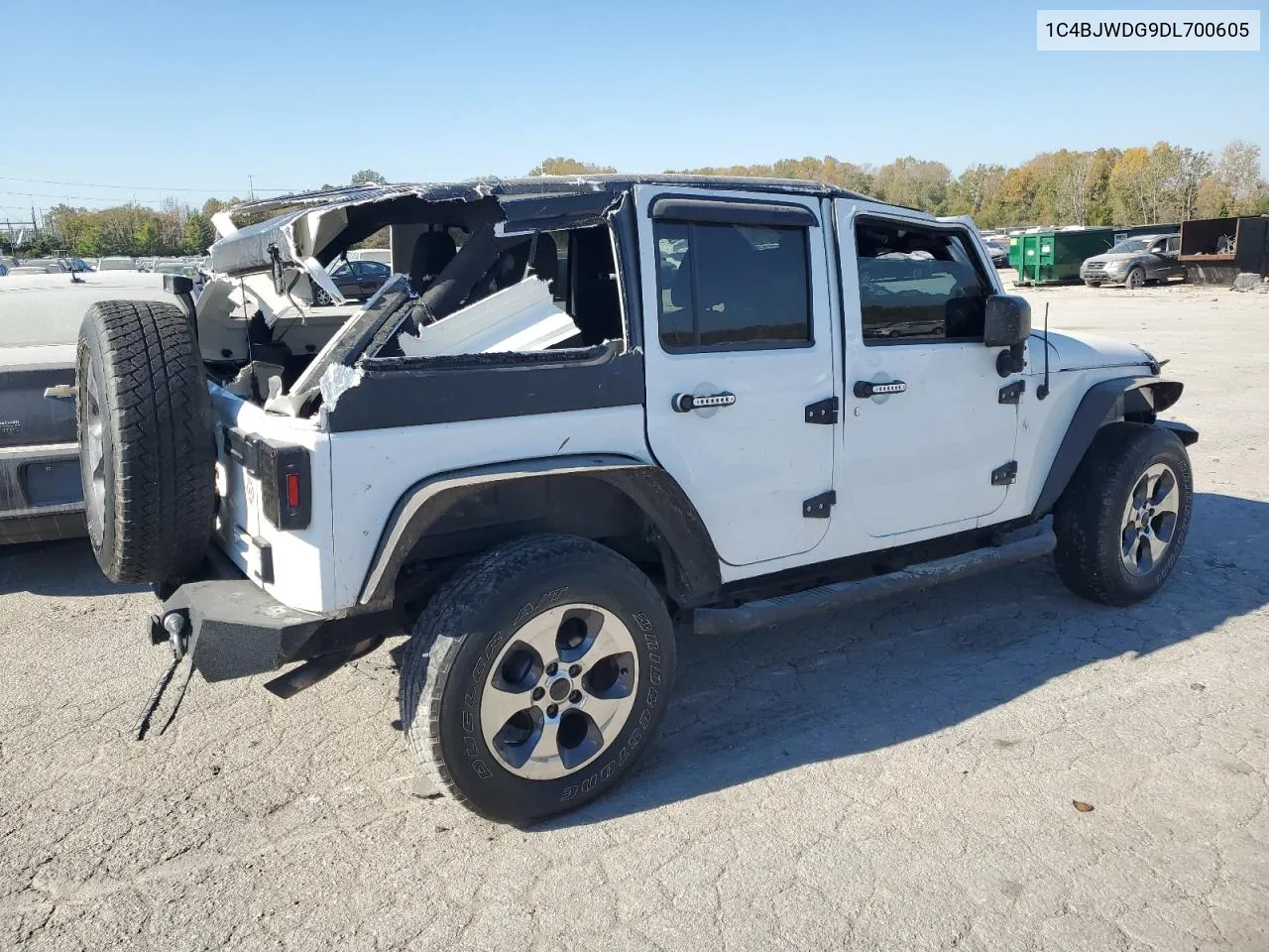 1C4BJWDG9DL700605 2013 Jeep Wrangler Unlimited Sport