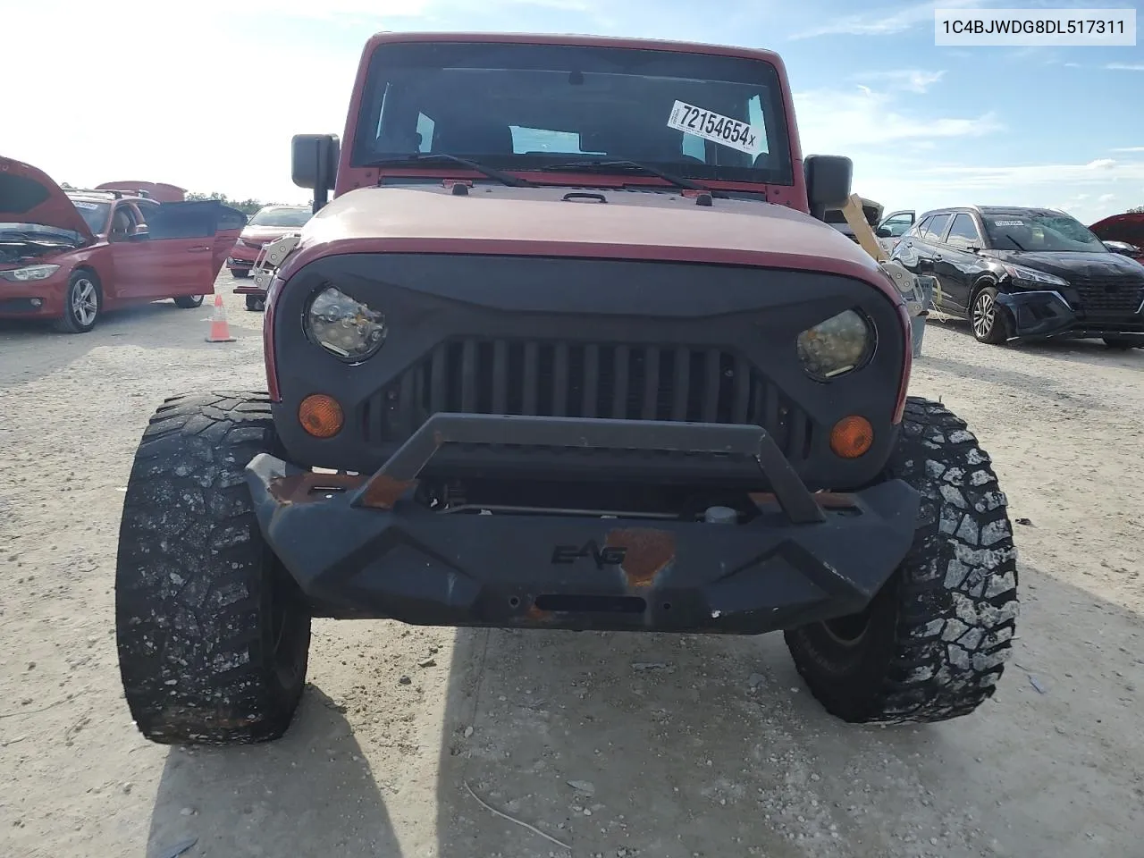 2013 Jeep Wrangler Unlimited Sport VIN: 1C4BJWDG8DL517311 Lot: 72154654