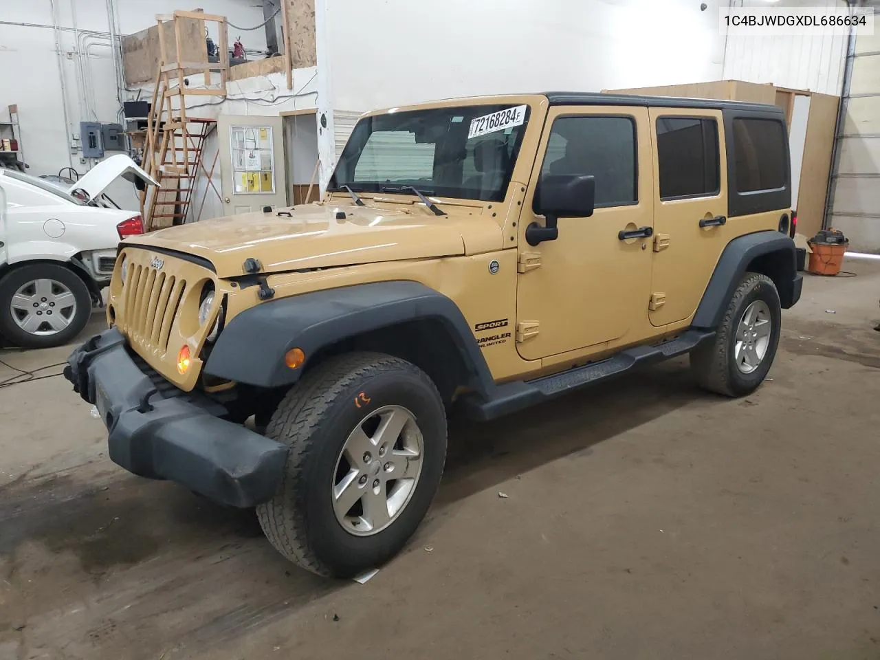 2013 Jeep Wrangler Unlimited Sport VIN: 1C4BJWDGXDL686634 Lot: 72168284