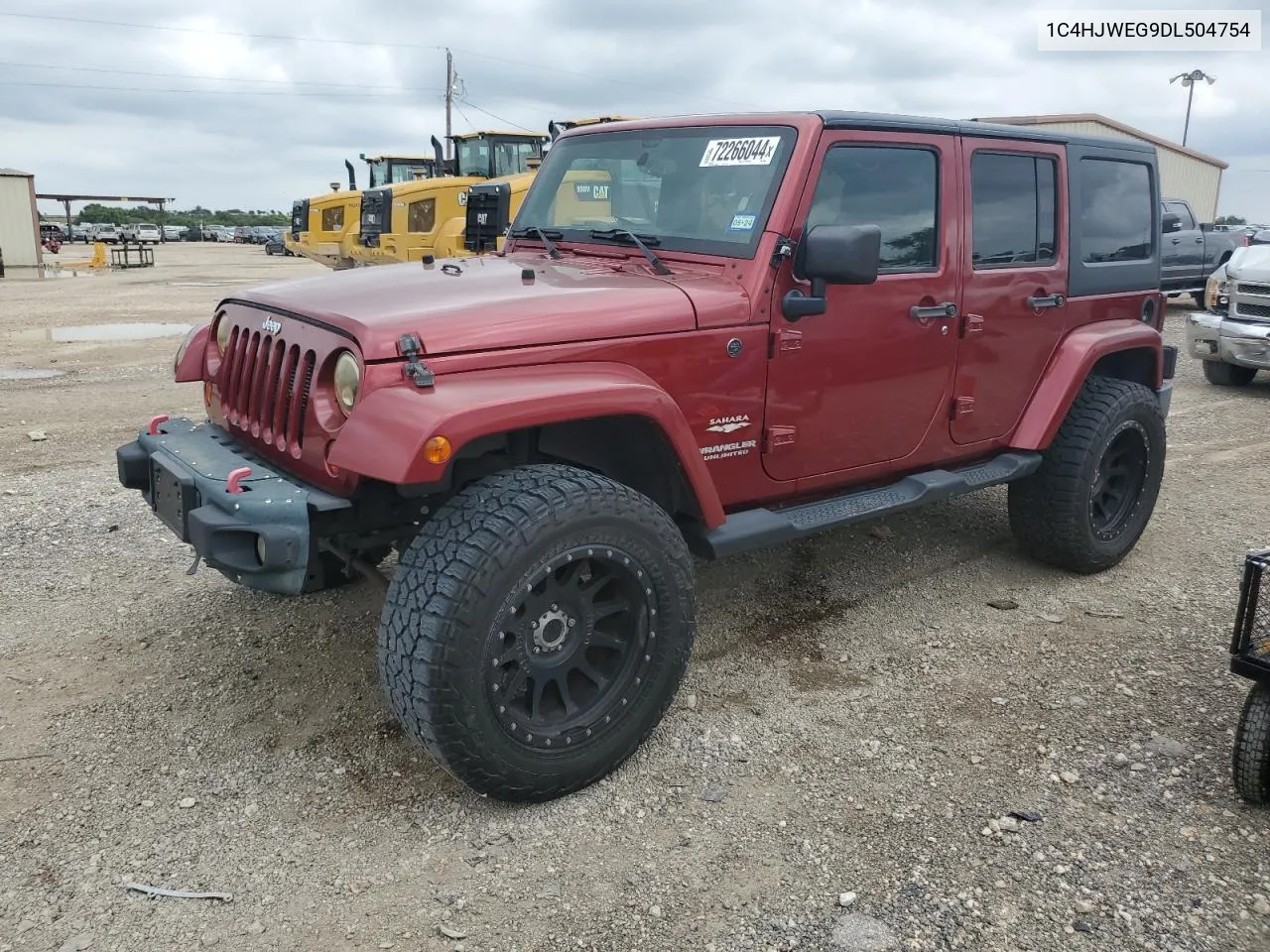 2013 Jeep Wrangler Unlimited Sahara VIN: 1C4HJWEG9DL504754 Lot: 72266044