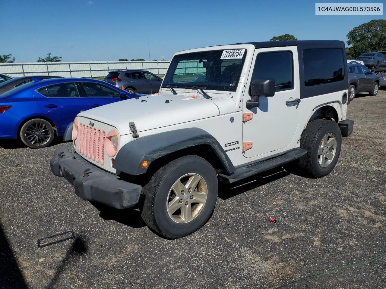 2013 Jeep Wrangler Sport VIN: 1C4AJWAG0DL573596 Lot: 72358254