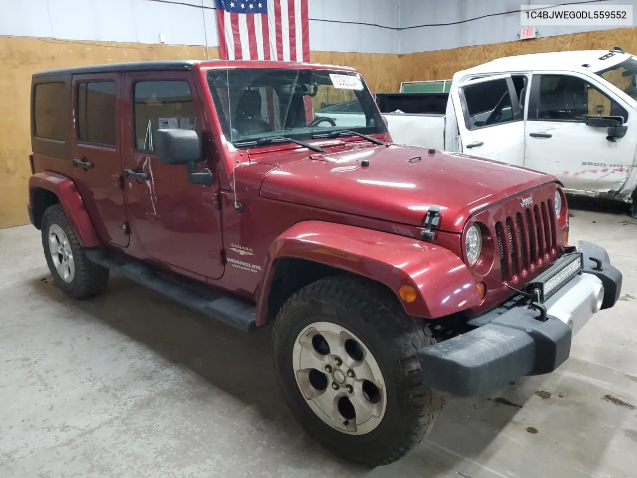 1C4BJWEG0DL559552 2013 Jeep Wrangler Unlimited Sahara