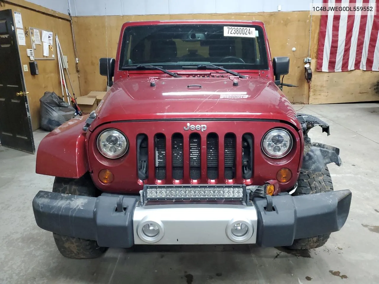 1C4BJWEG0DL559552 2013 Jeep Wrangler Unlimited Sahara