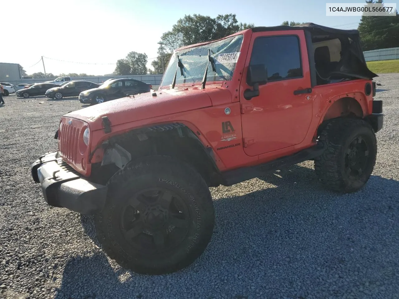 1C4AJWBG0DL566677 2013 Jeep Wrangler Sahara