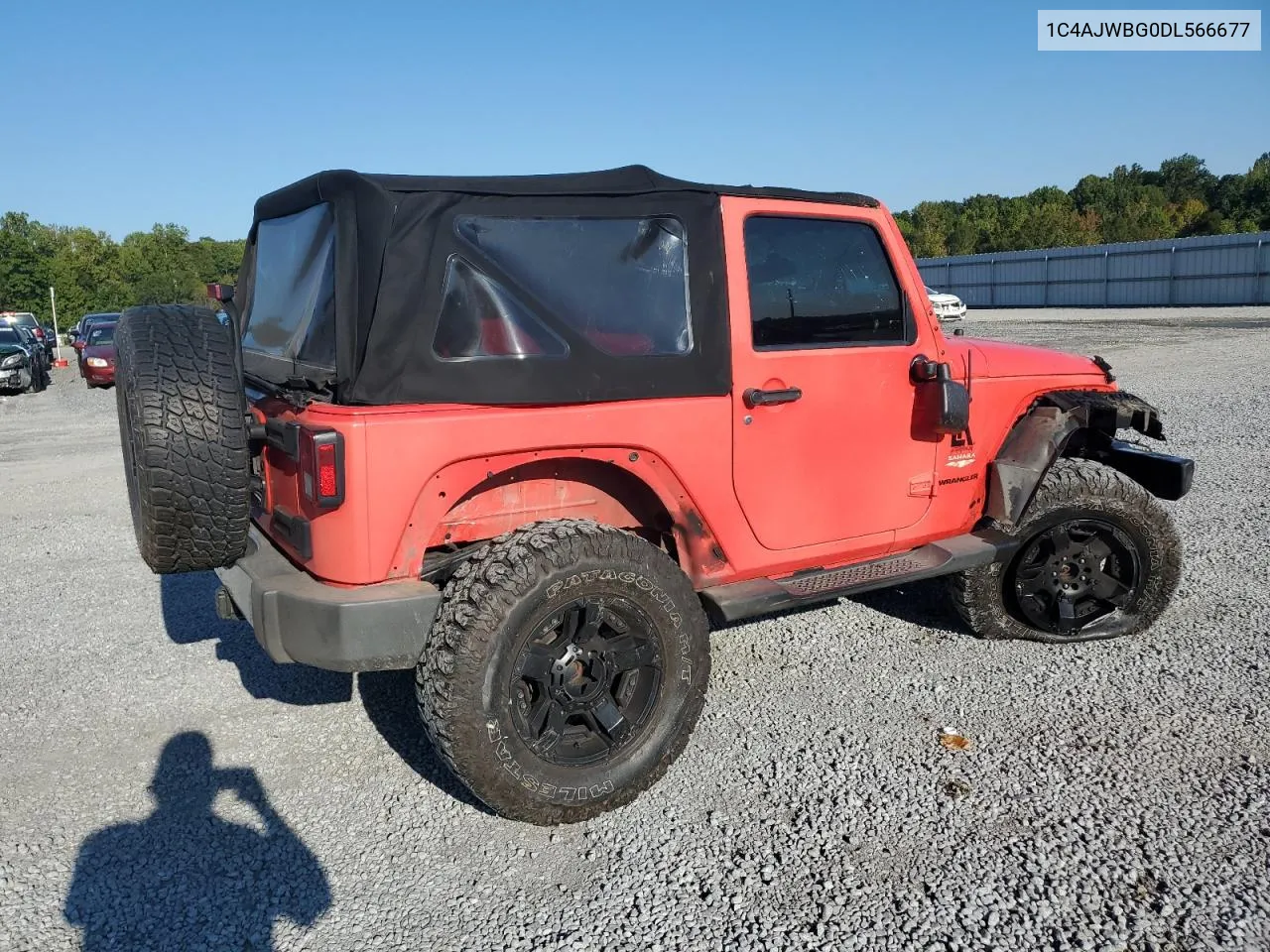 1C4AJWBG0DL566677 2013 Jeep Wrangler Sahara