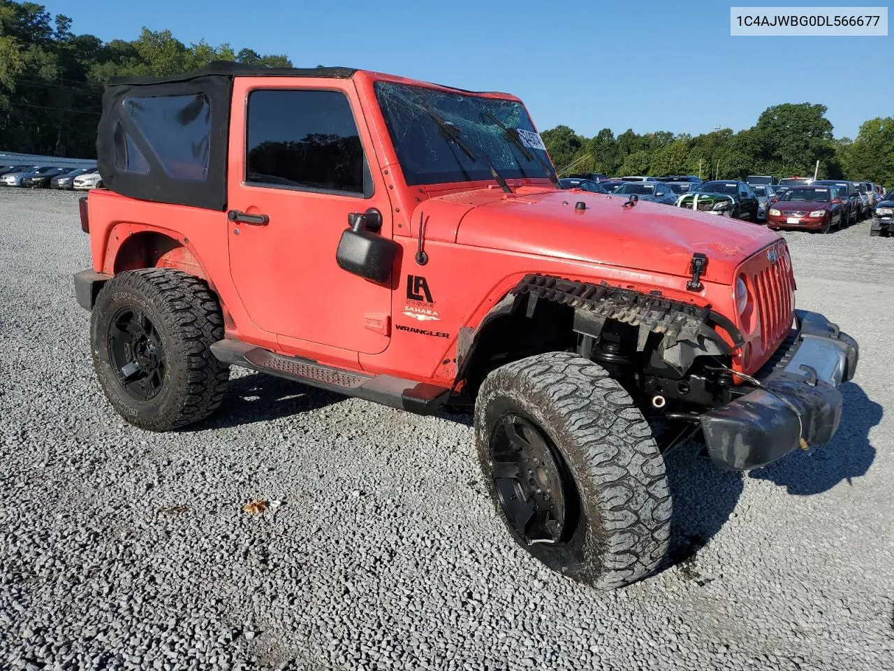 1C4AJWBG0DL566677 2013 Jeep Wrangler Sahara