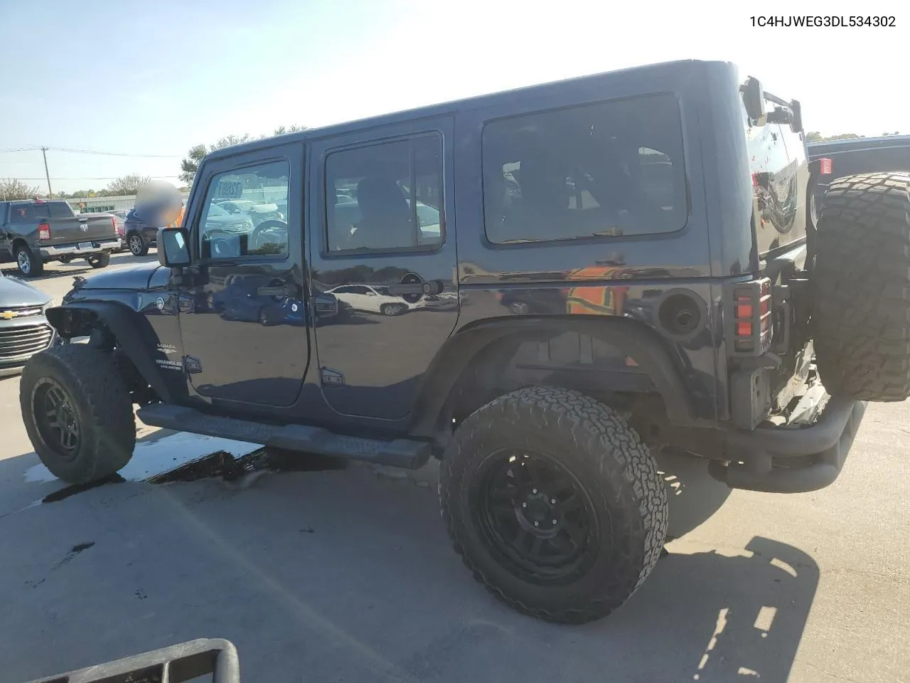 2013 Jeep Wrangler Unlimited Sahara VIN: 1C4HJWEG3DL534302 Lot: 72687124