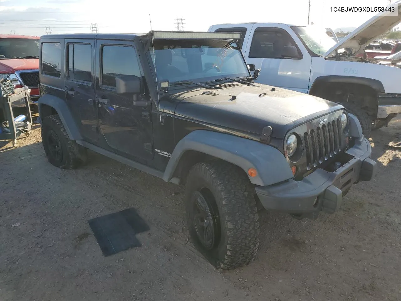 2013 Jeep Wrangler Unlimited Sport VIN: 1C4BJWDGXDL558443 Lot: 72773054