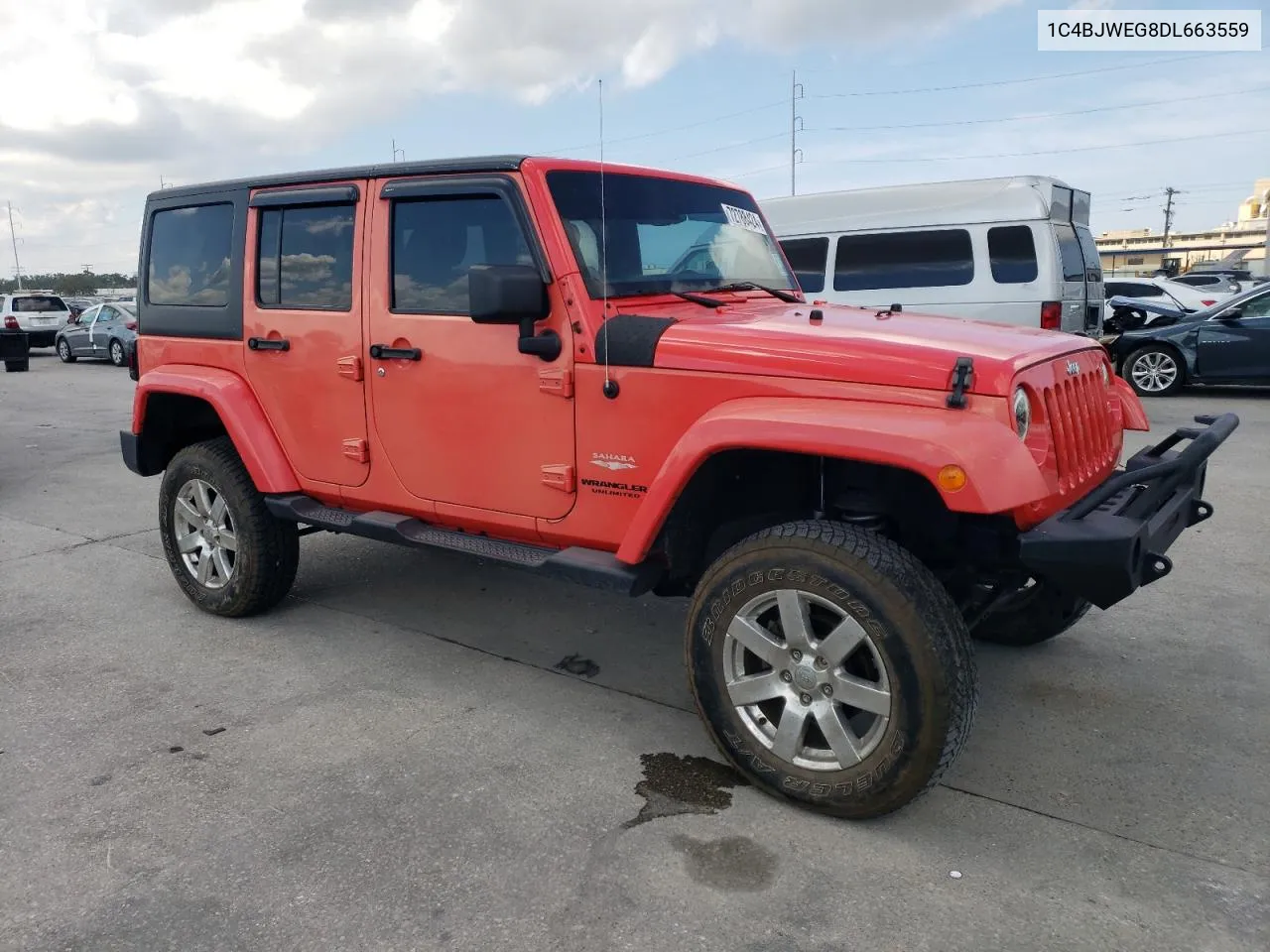 2013 Jeep Wrangler Unlimited Sahara VIN: 1C4BJWEG8DL663559 Lot: 72788424