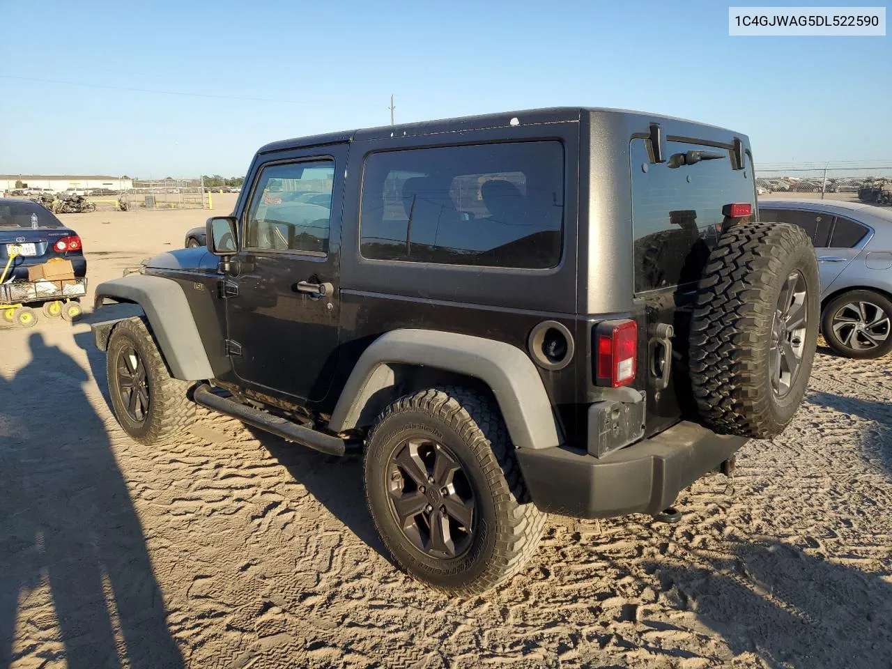 2013 Jeep Wrangler Sport VIN: 1C4GJWAG5DL522590 Lot: 72900834