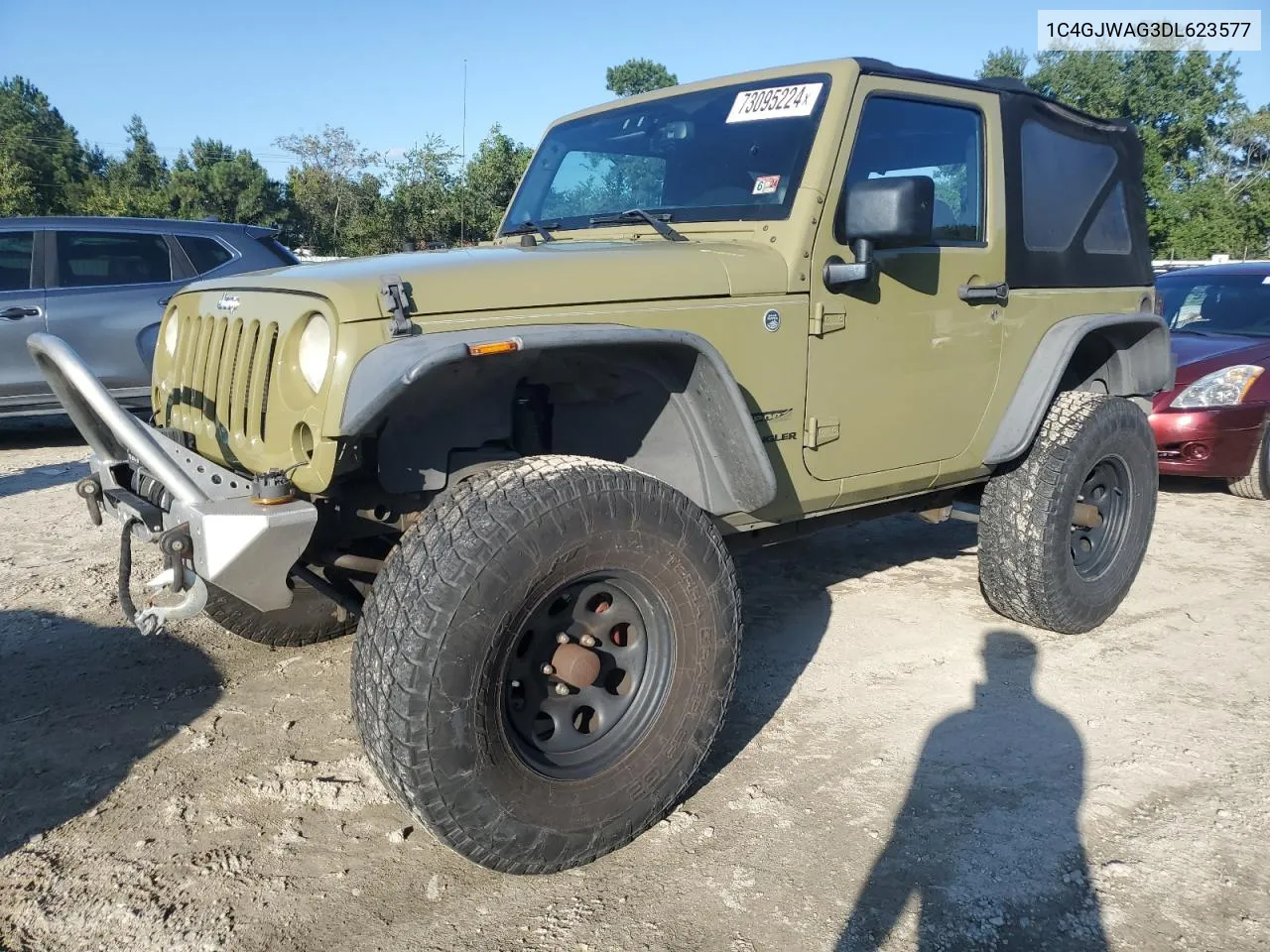 1C4GJWAG3DL623577 2013 Jeep Wrangler Sport