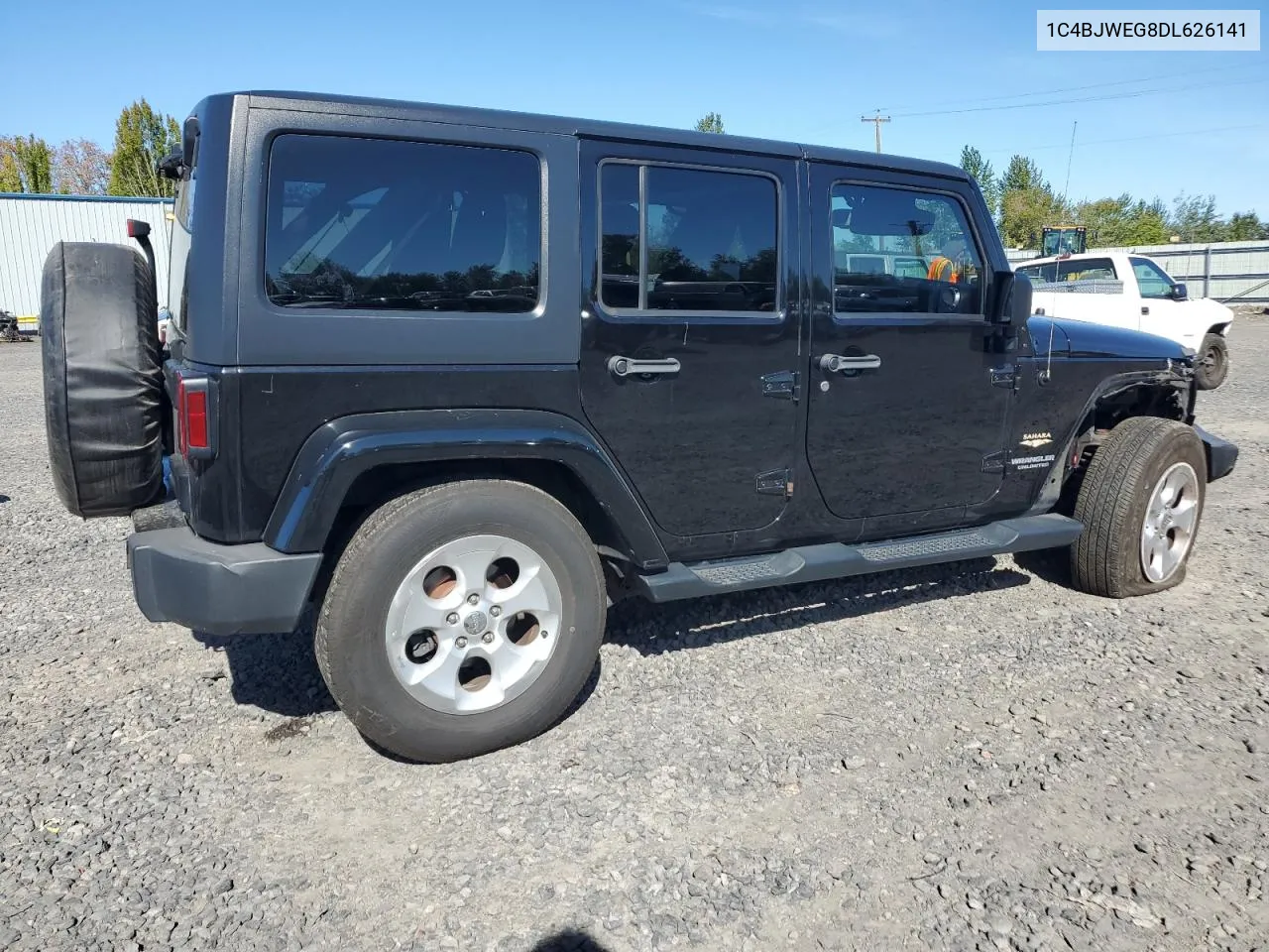 1C4BJWEG8DL626141 2013 Jeep Wrangler Unlimited Sahara