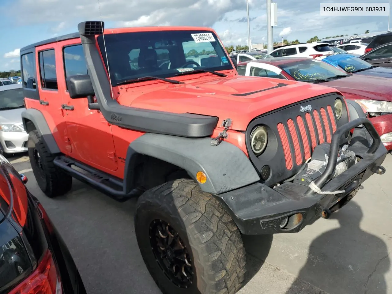 2013 Jeep Wrangler Unlimited Rubicon VIN: 1C4HJWFG9DL603931 Lot: 73400214