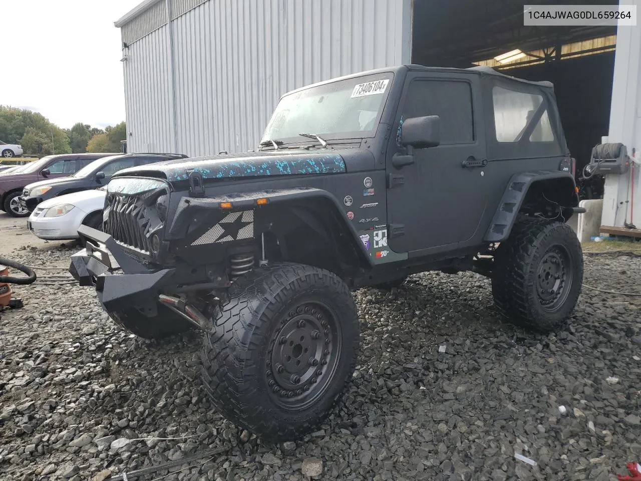 2013 Jeep Wrangler Sport VIN: 1C4AJWAG0DL659264 Lot: 73406104