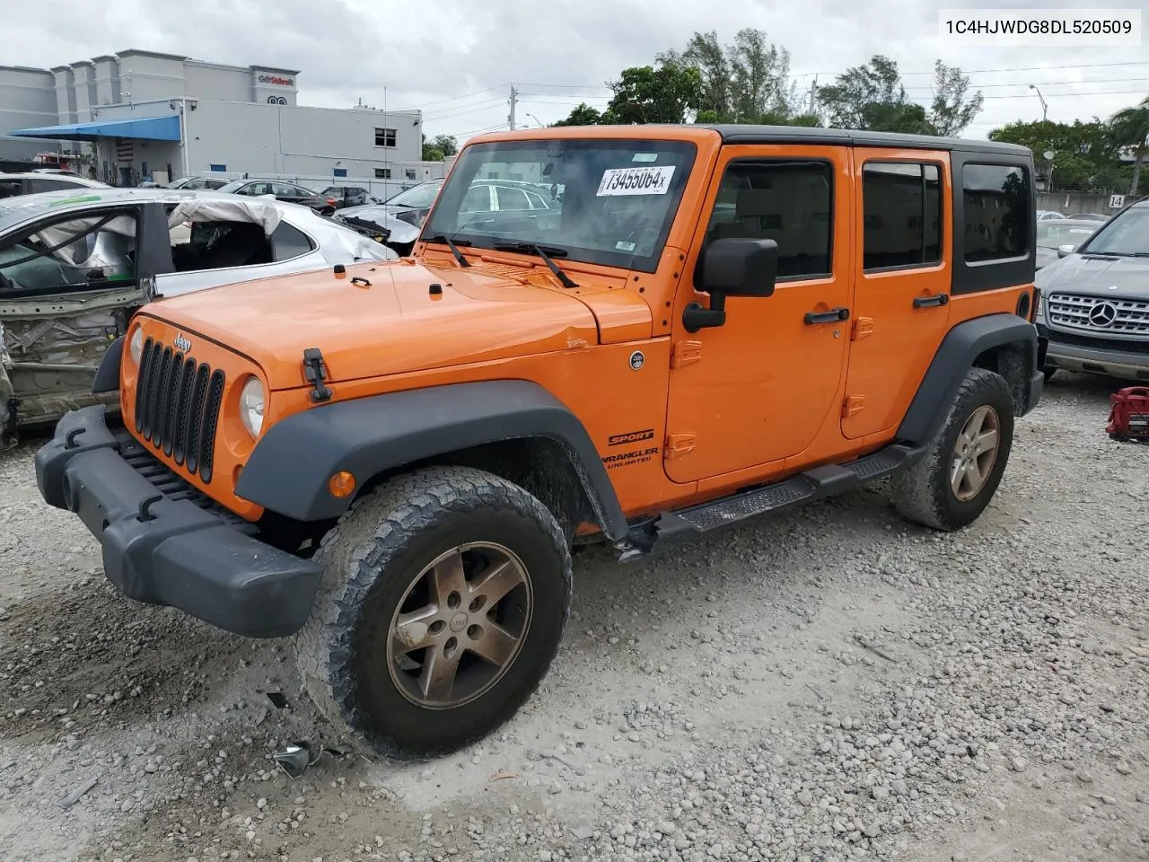 2013 Jeep Wrangler Unlimited Sport VIN: 1C4HJWDG8DL520509 Lot: 73455064