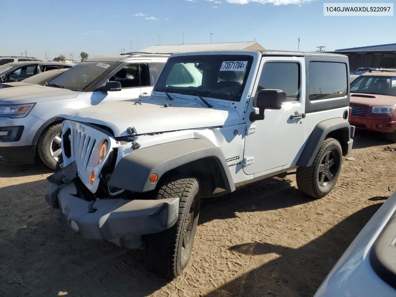 2013 Jeep Wrangler Sport VIN: 1C4GJWAGXDL522097 Lot: 73571704