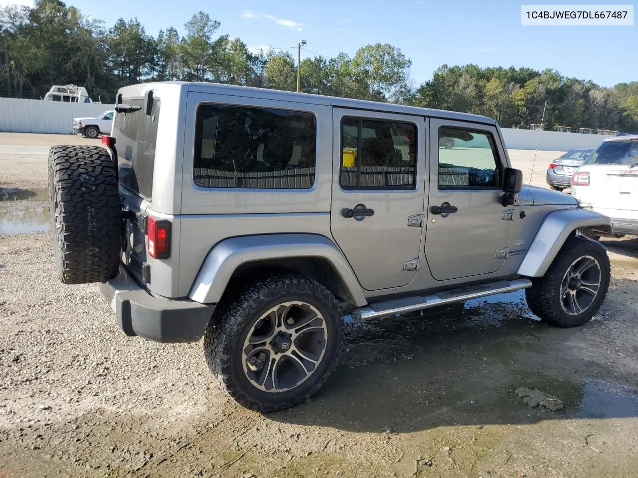 2013 Jeep Wrangler Unlimited Sahara VIN: 1C4BJWEG7DL667487 Lot: 73588624