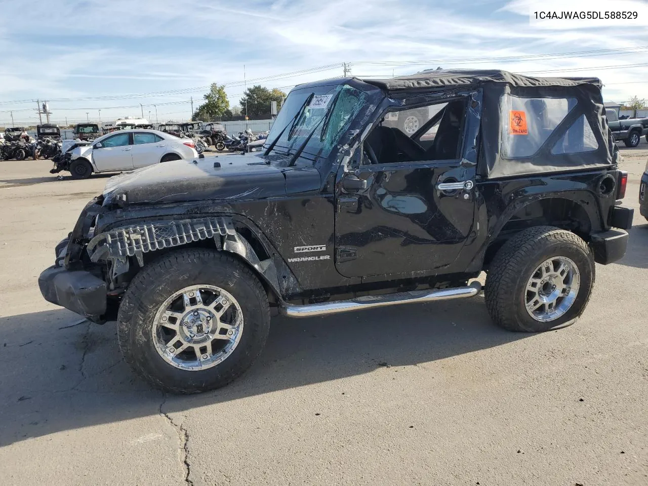 2013 Jeep Wrangler Sport VIN: 1C4AJWAG5DL588529 Lot: 73695974