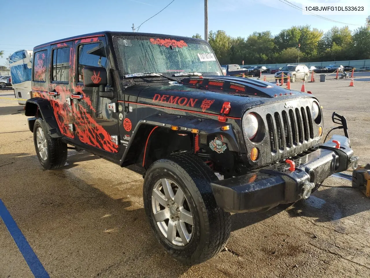 2013 Jeep Wrangler Unlimited Rubicon VIN: 1C4BJWFG1DL533623 Lot: 73718174