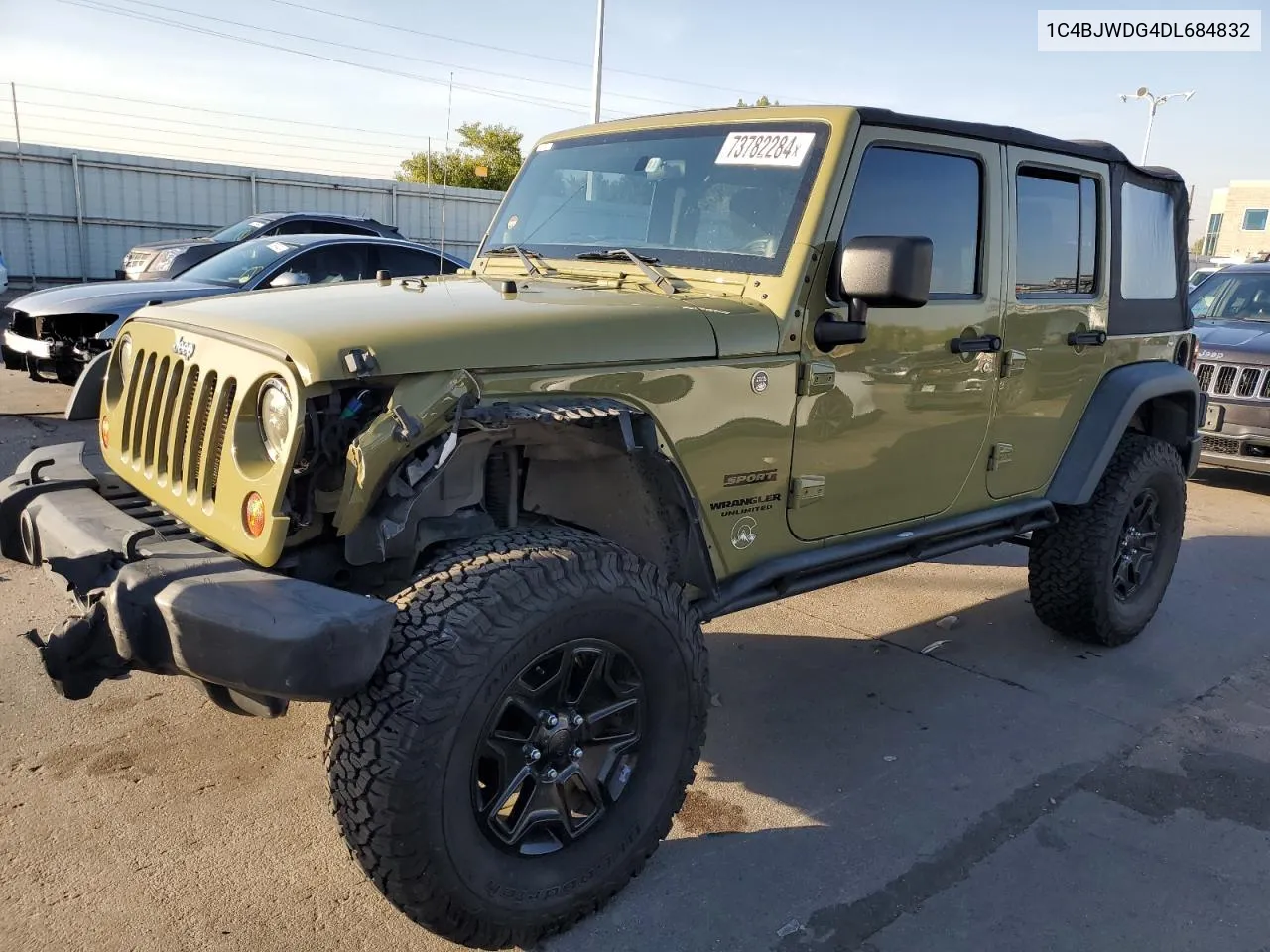 1C4BJWDG4DL684832 2013 Jeep Wrangler Unlimited Sport