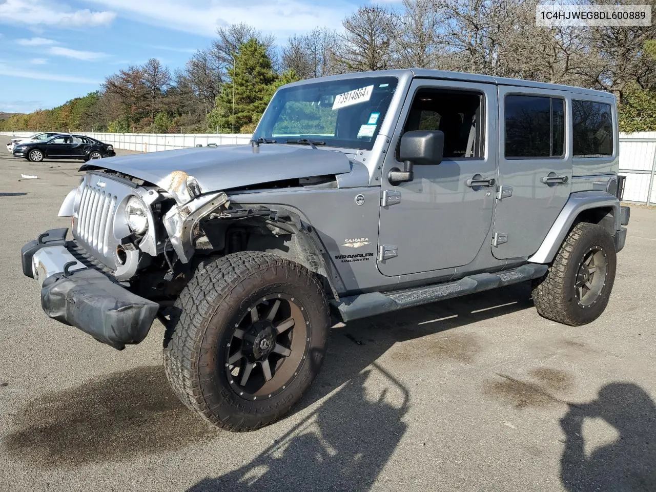 2013 Jeep Wrangler Unlimited Sahara VIN: 1C4HJWEG8DL600889 Lot: 73914664