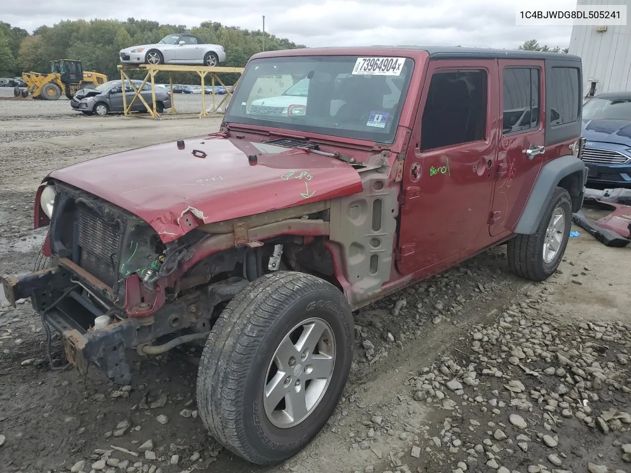 2013 Jeep Wrangler Unlimited Sport VIN: 1C4BJWDG8DL505241 Lot: 73964904