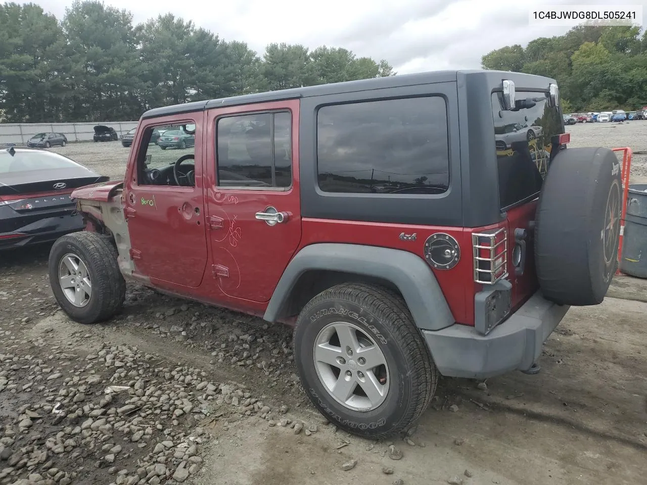 2013 Jeep Wrangler Unlimited Sport VIN: 1C4BJWDG8DL505241 Lot: 73964904