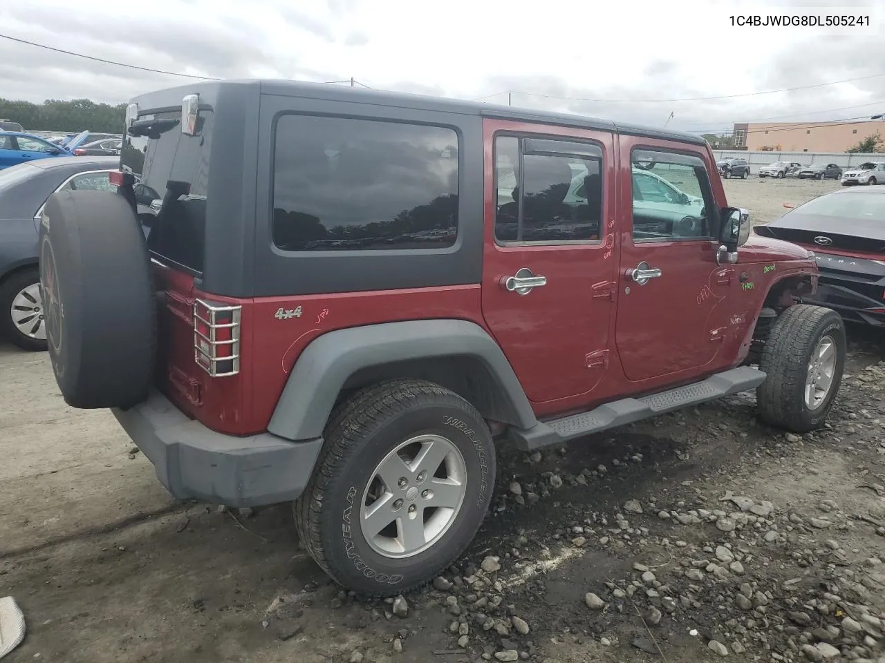 2013 Jeep Wrangler Unlimited Sport VIN: 1C4BJWDG8DL505241 Lot: 73964904