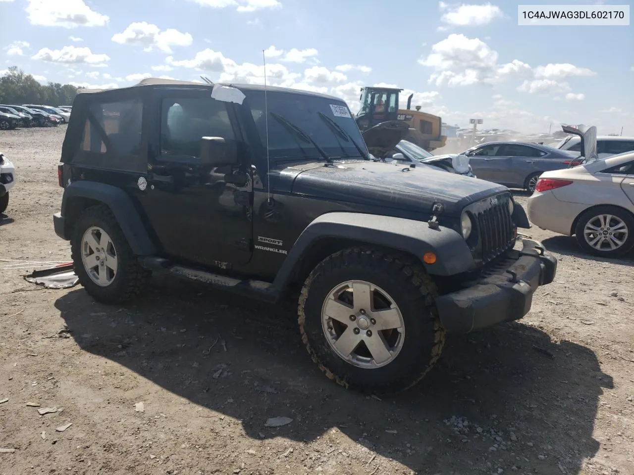 2013 Jeep Wrangler Sport VIN: 1C4AJWAG3DL602170 Lot: 74136504